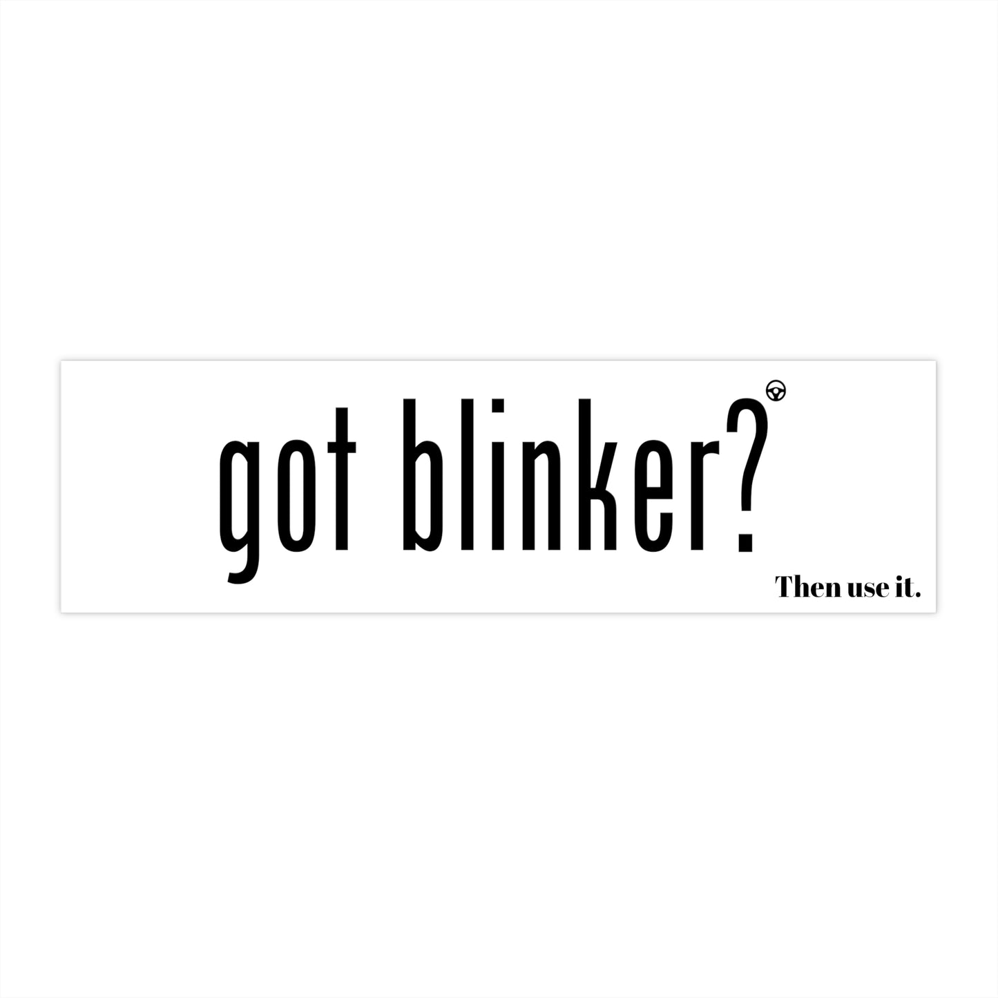 Milk-Man Bumper Sticker (White)